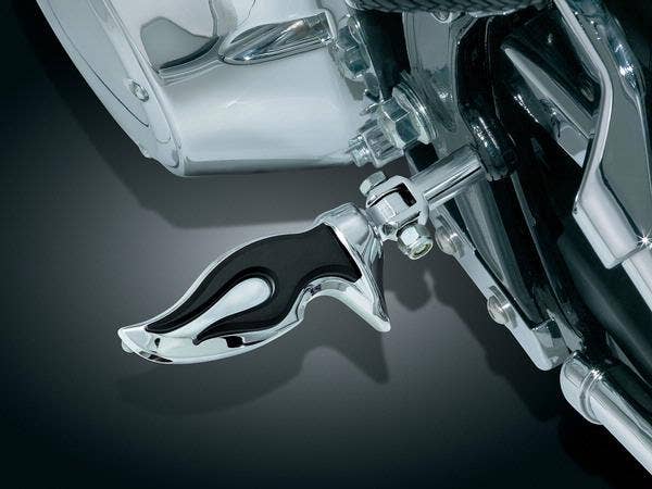 Kuryakyn 4416 Chrome Flamin' Pegs Male Mount Adapters Harley Goldwing Indian