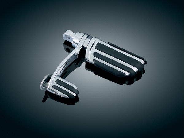 Kuryakyn 4428 Chrome Pilot Pegs with Stirrups Male Mount Harley Universal