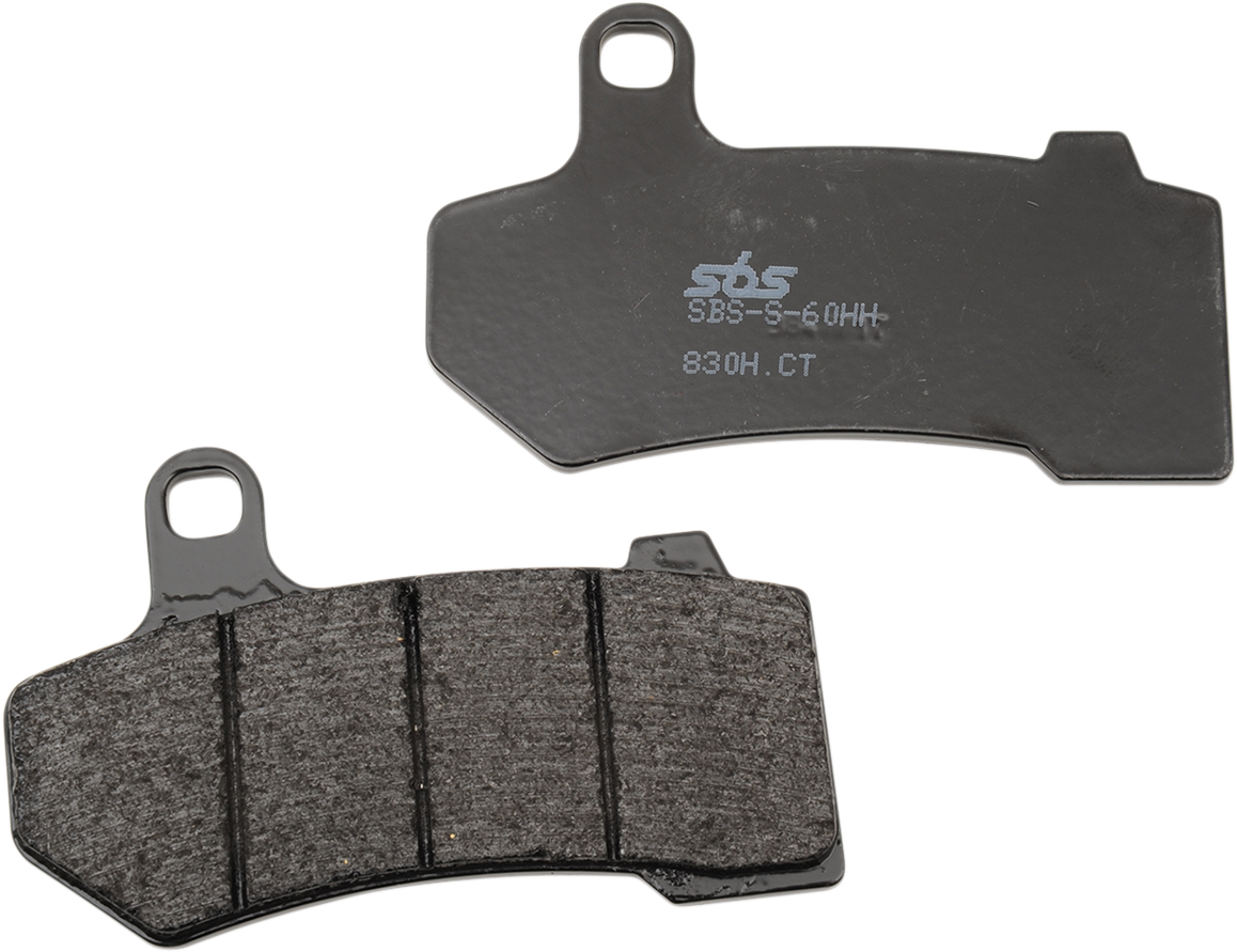 SBS Street Carbon Tech Organic Brake Pads for 1972-2025 Harley-Davidson Touring / Softail / Dyna / FXR / Sportster / V-Rod / FX Super Glide