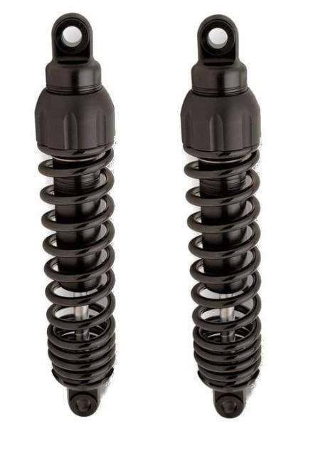Progressive Black 444 Series 12.5" Standard Duty Rear Shocks Harley Dyna 91-17