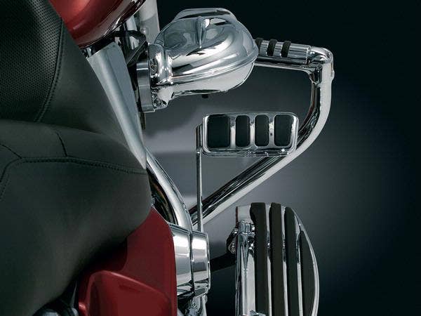 Kuryakyn 4456 Chrome ISO-Extended Brake Pedal Pad for Harley FLS FLH/T FXD 12-20