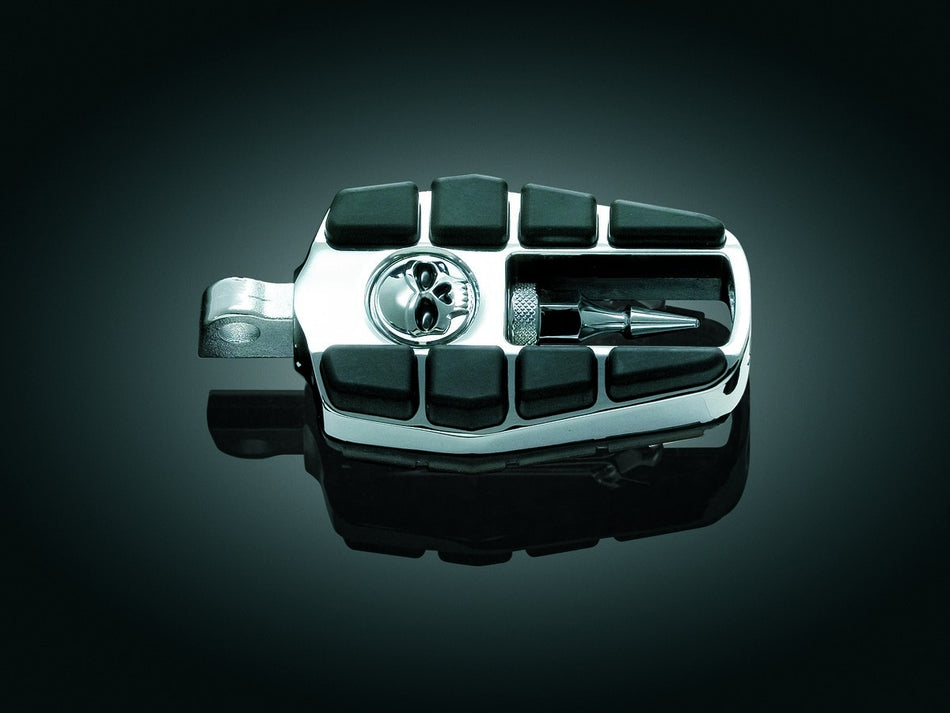 Kuryakyn Chrome Zombie Pegs with Male Mount Adapters for Harley