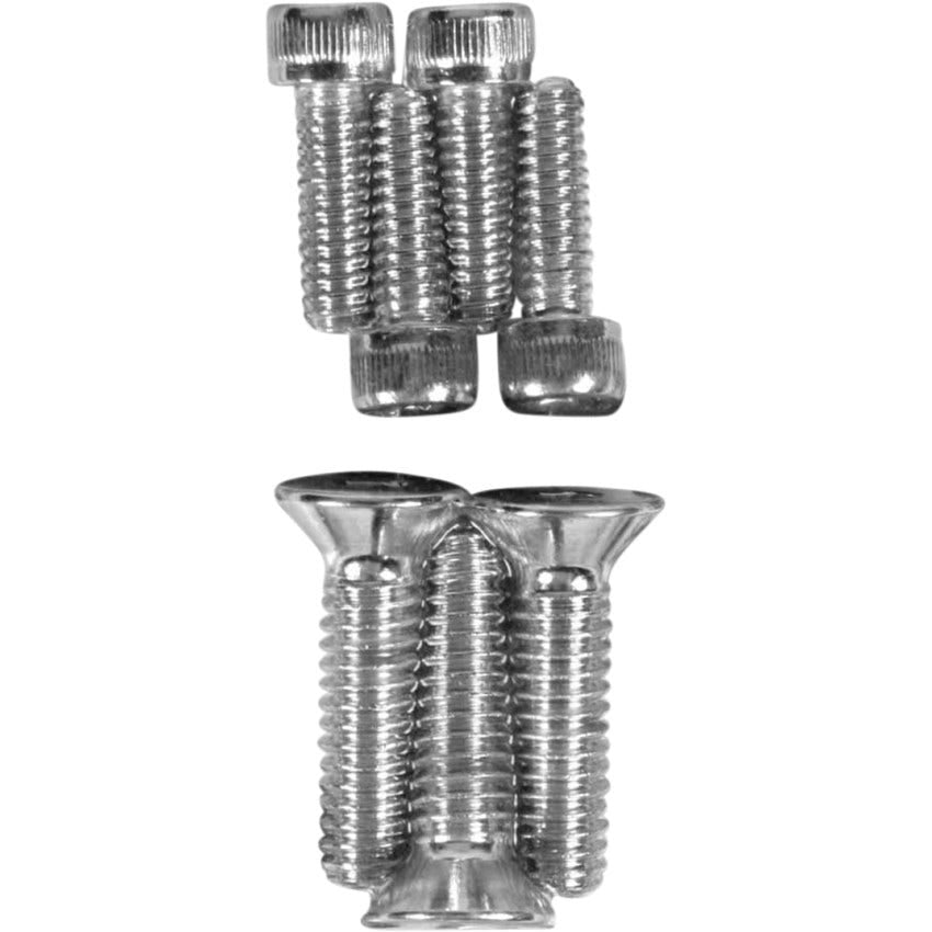 Drag Knurled Chrome S&S Super-B Air Cleaner and Carb Bolt Kit 4 Harley Big Twin