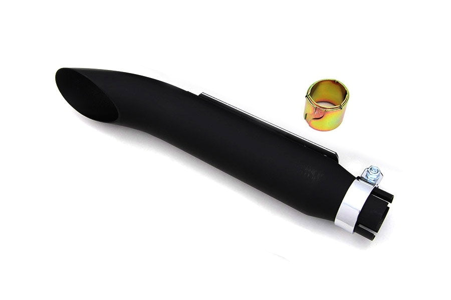 V-Twin 30-0771 Black 16" Turn Out Muffler Shorty Motorcycle Exhaust Pipe Slip-On