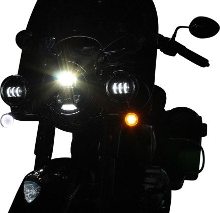 Custom Dynamics ProBeam Black Dynamic Ringz LED Turn Signals 14-19 Indian