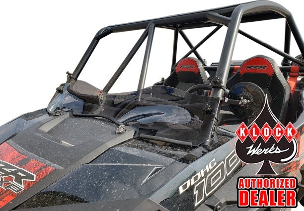 Klock Werks UTV Dark Smoke Flare Windshield Polaris RZR R-Spec KW05-01-0529-DS	 2317-0424 23170424