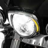 Ciro FANG® LED Headlight Bezel for 14-24 Harley Davidson Touring Models