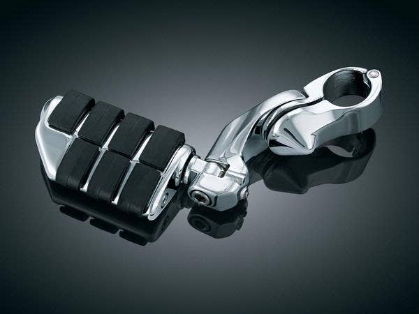 Kuryakyn Chrome Tall Rider Tour Tech Cruise Peg 1/4" Mounts Short 4" Dually Pegs