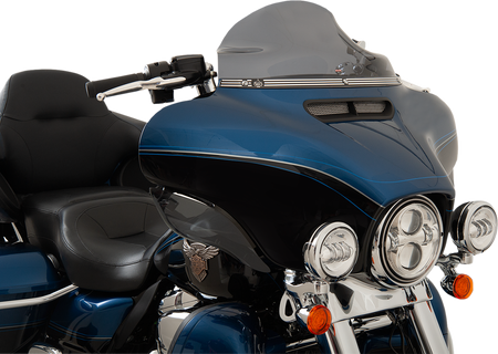 Klock Werks Flare Series Windshield Trim - '14-'25 FLH / Logo - Black Contrast