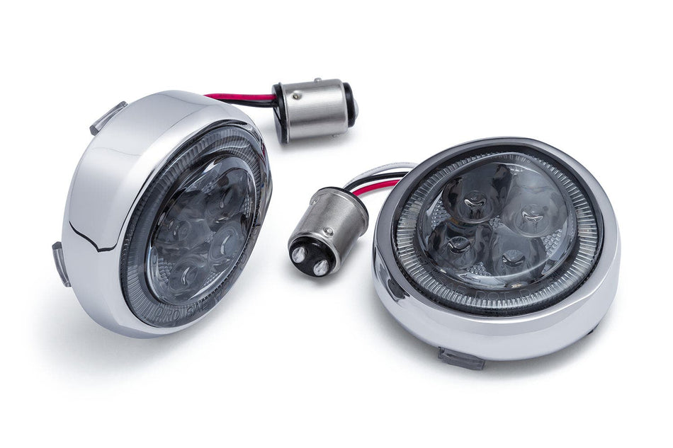 Ciro FANG® Rear Signal Light Inserts With Bezel (Dual Circuit)