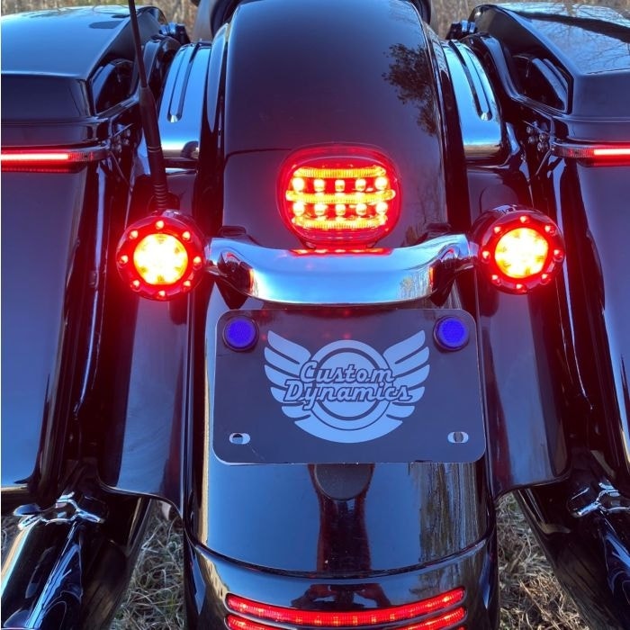 Custom Dynamics ProBeam Red Mini Add-On LED Taillight Brake Harley Touring 14-Up