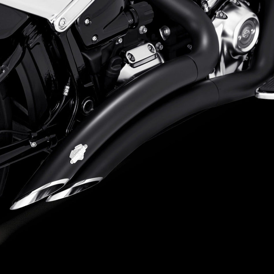 Vance & Hines 49 State Black Big Radius Exhaust for Harley M8 Softail FXBR FLFB