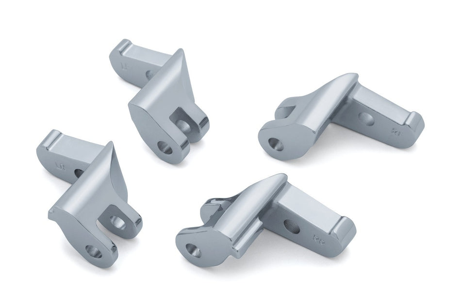 Kuryakyn 4609 Chrome Driver Floorboard Relocation Brackets Harley FLH/T 17-18