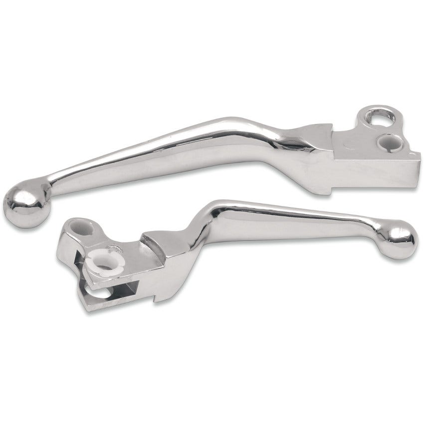 Drag Chrome Wide Blade Clutch Hand Brake Levers Big Twin Touring 84-95