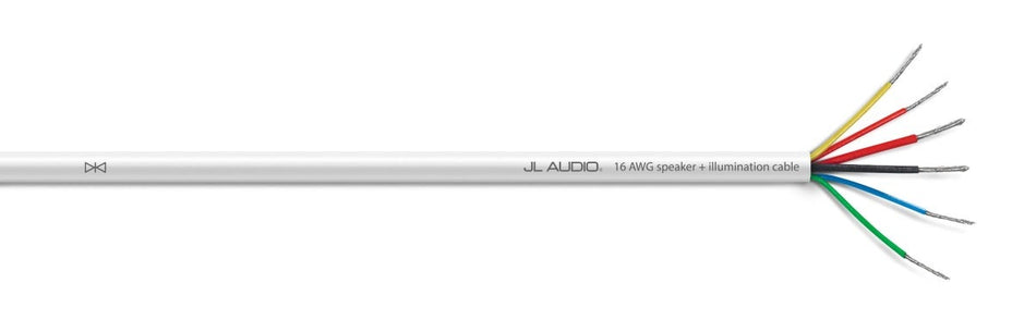 JL Audio 25ft 6-Conductor, White Multifunction Cable