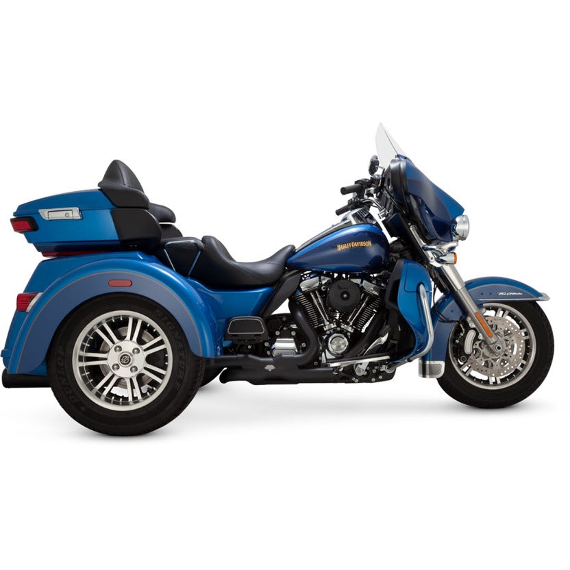 Vance & Hines 46784 Black Trike Power Dual Header Adapter Harley Trike 17-Up M8