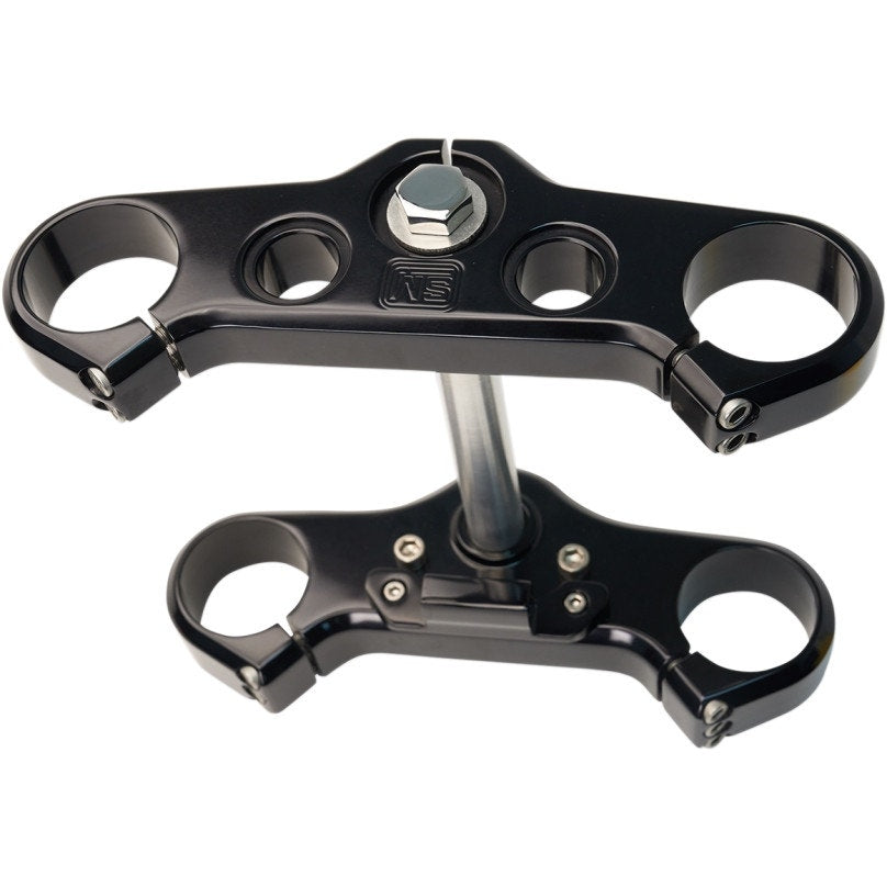 Speed Merchant SM-FATBOBTTB Black Elite 49MM Triple Tree Harley Fat Bob M8 18-Up