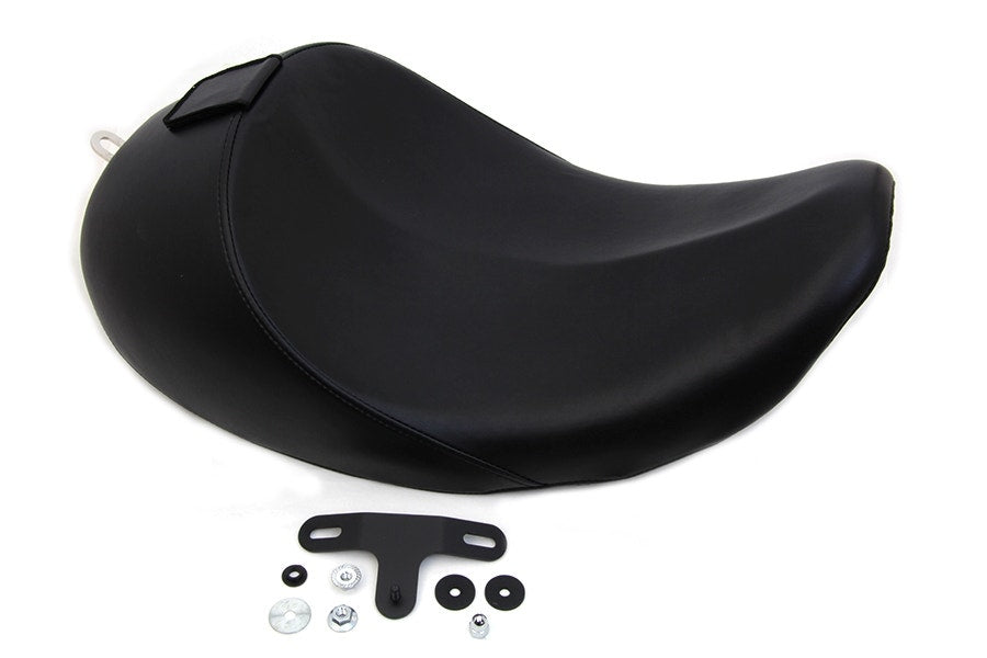 V-Twin 47-0835 Black Wyatt Gatling Butt Bucket Solo Seat Harley FLT 08-14