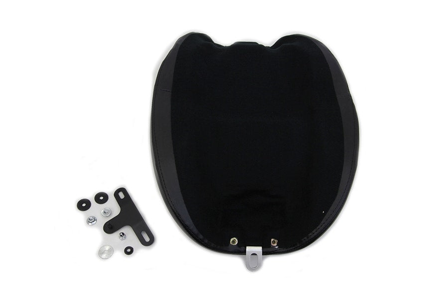 V-Twin 47-0835 Black Wyatt Gatling Butt Bucket Solo Seat Harley FLT 08-14