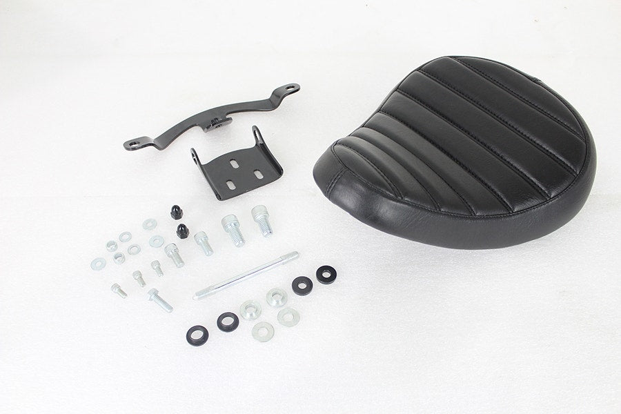 V-Twin 47-0998 Solid Mount Bates Tuck and Roll Solo Seat Kit Harley XL 10-Up