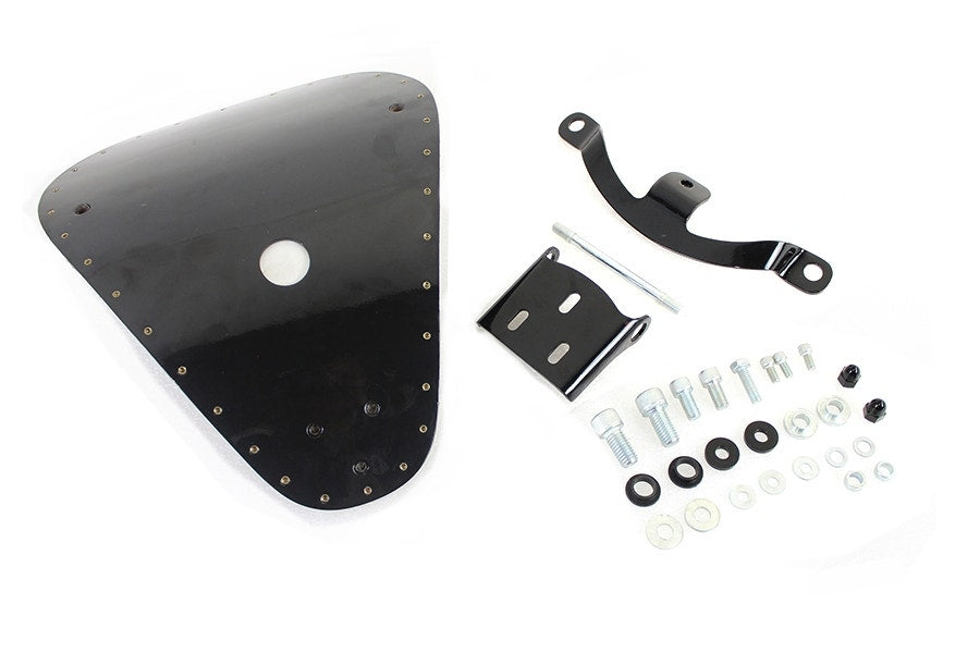 V-Twin 47-1800 Black Solid Mount Bates Bobber Solo Seat Kit Harley XL 10-Up