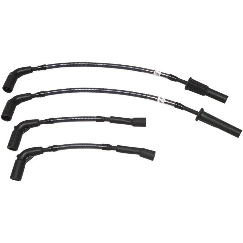 Magnum 3047K Black Pearl Braided Spark Plug Ignition Wires Harley Softail 18-Up