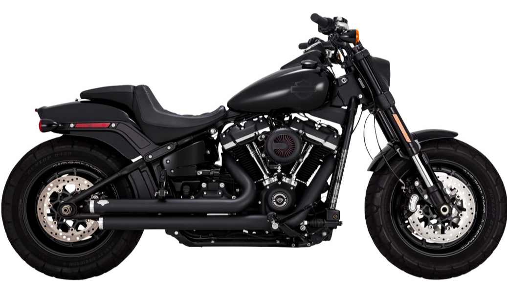 Vance & Hines Black Big Shots Staggered Exhaust '12-'17 Harley Softail | 47933