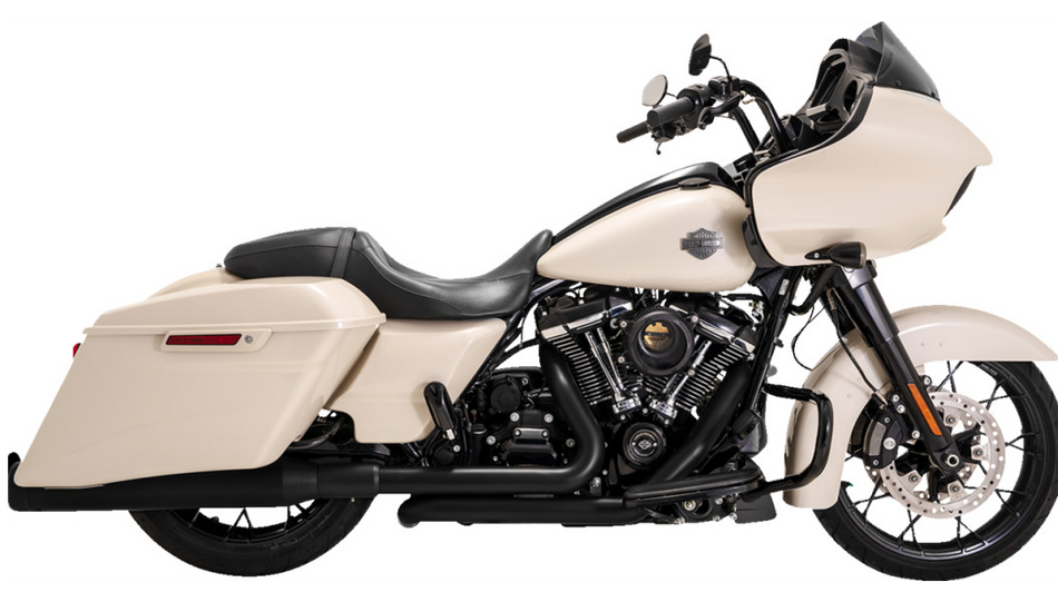Vance & Hines 47351 Matte Black Dresser Duals Header Exhaust Harley 17- Touring