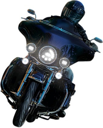 Custom Dynamics ProBeam Chrome Adaptive 2 7" Headlamp Harley FLH FLT 94-13 FXD