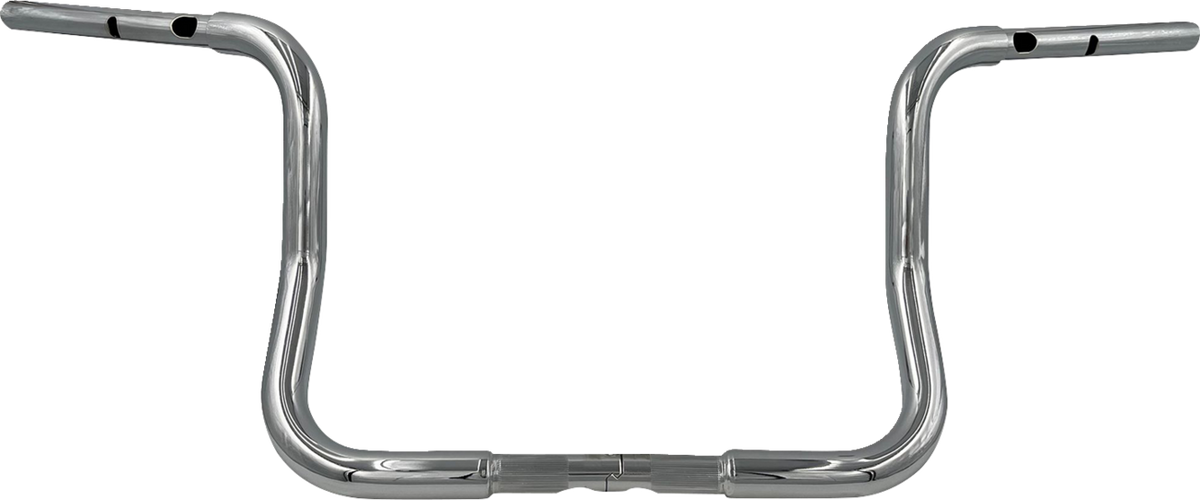 FBI Fat Baggers 1-1/4" EZ Round Top Handlebars for Harley-Davidson FLH/X '23-'26 - Chrome / 12"