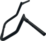 FBI Fat Baggers 1-1/4" EZ Pointed Top Handlebars for FLH/X '23-'26 - Black / 13" Reduced Reach