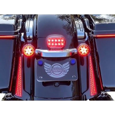 Custom Dynamics ProBeam Smoked Mini Add-On LED Taillight Harley Touring 10-13