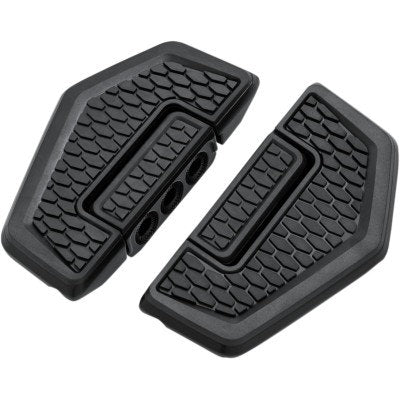 Kuryakyn 5909 Black Hex Folding Mini Boards Motorcycle Floor Board Style Footpeg
