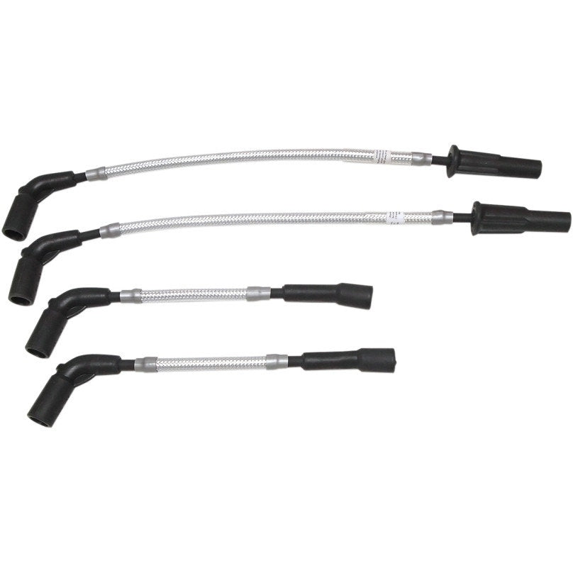 Magnum 3047C Sterling Chromite II Braided Spark Plug Wires Harley Softail 18-Up