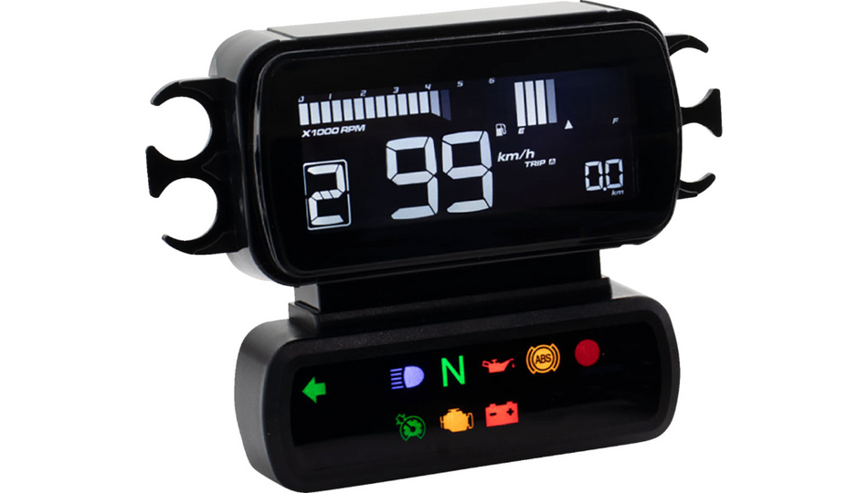 Koso D2 Multi-Function Meter for Harley 04-13 FLHR 04-10 FXST 04-11 FXD 04-13 XL