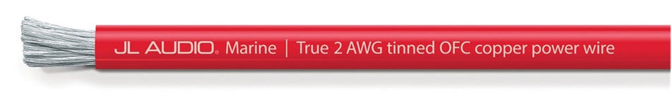 JL Audio 50ft Spool of ABYC Red Power Wire, 2 AWG