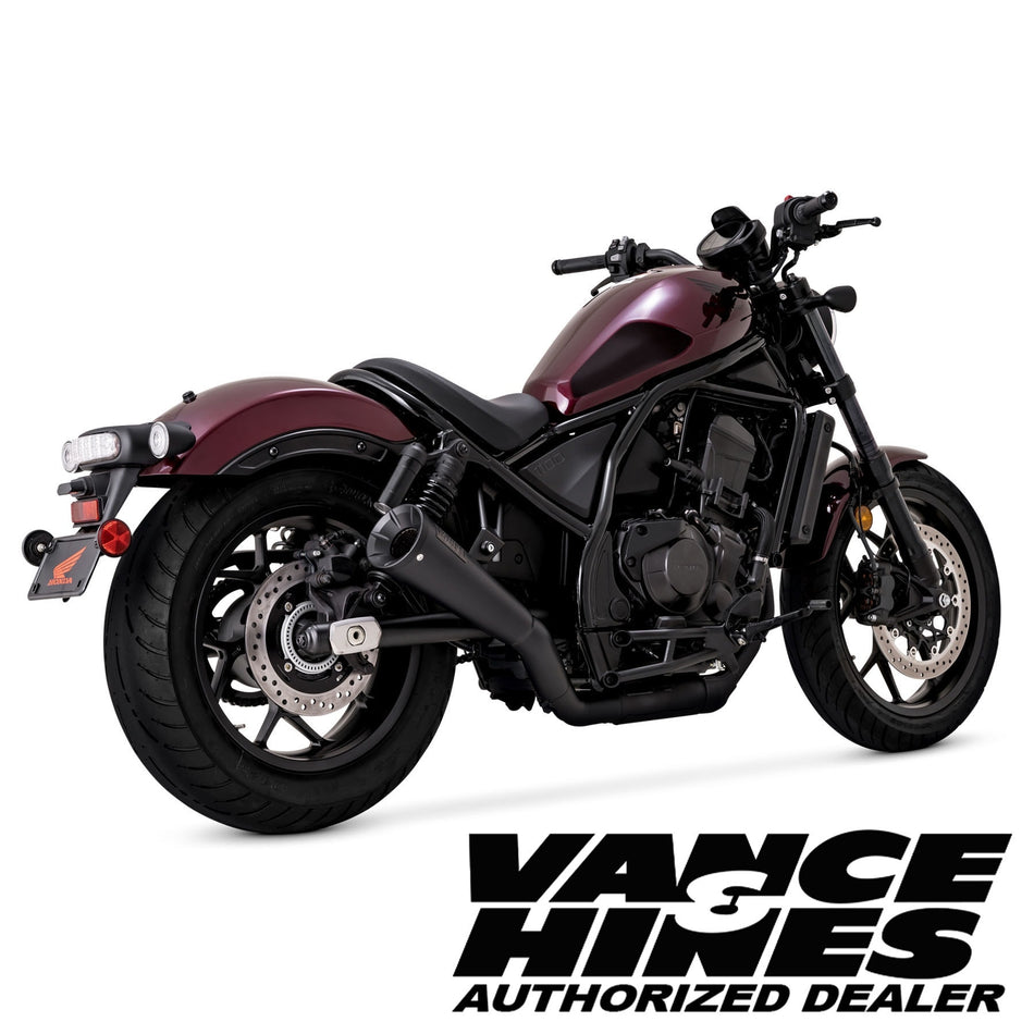 Vance & Hines 48425 Black Upsweep Slip-On Muffler Honda Rebel 1100 2021