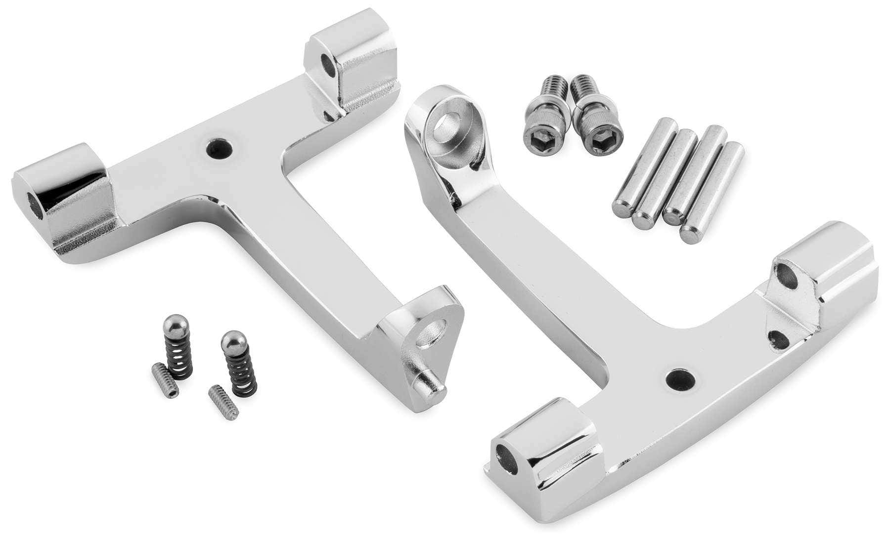 Chrome Repl OEM Passenger Floorboard Mounts T-Bracket Harley 93-15 | 16-021