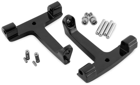 Black Repl OEM Passenger Floorboard Mounts T-Bracket Harley 93-15 | 16-021