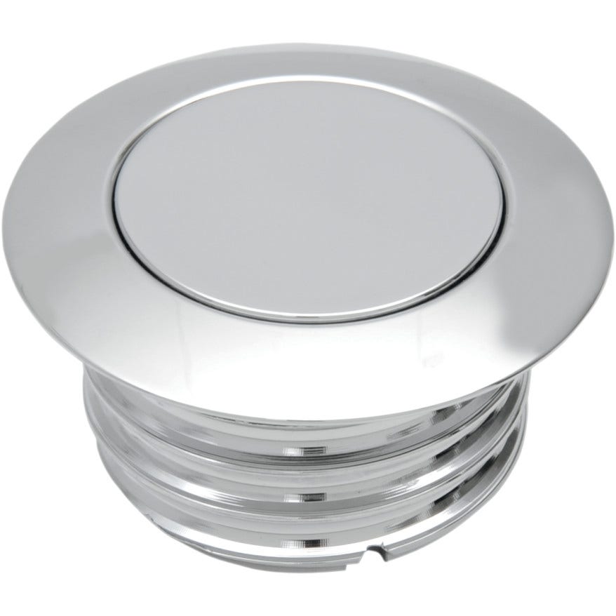 Chrome Vented Pop Up Screw In Gas Cap for Harley L96-15 2.36" OD