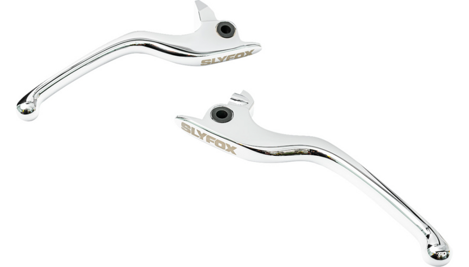 Slyfox Chrome Brake/Clutch Lever Set 4 Harley 17-20 FLH/FLT Models