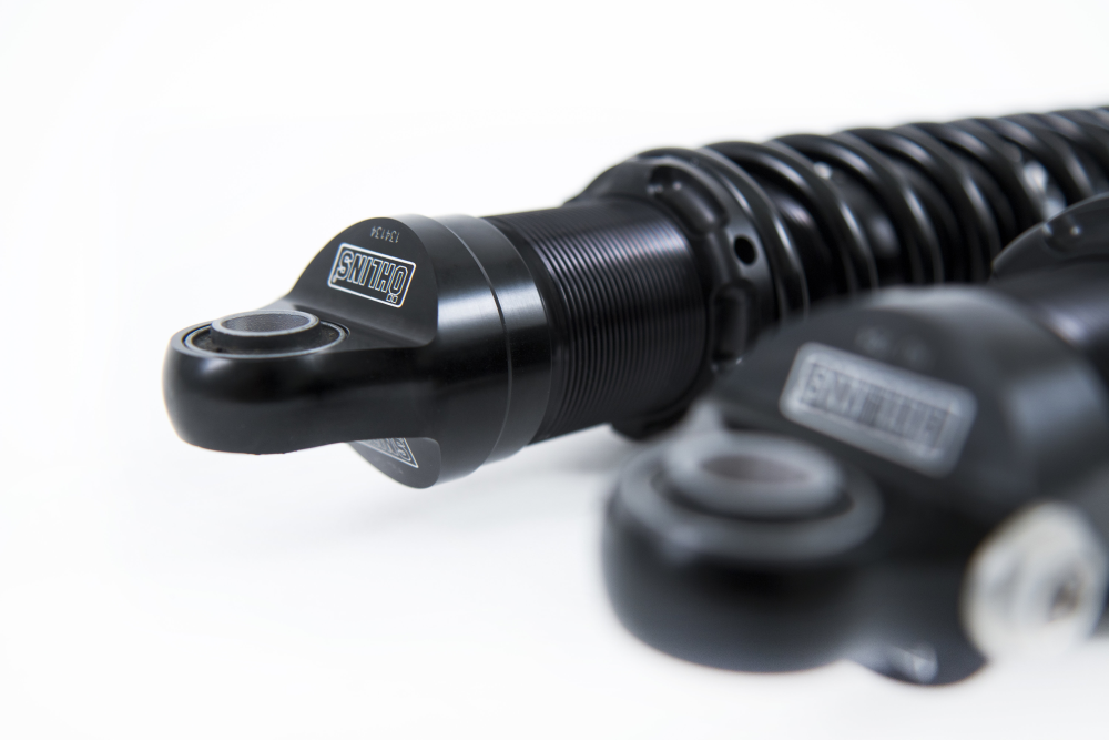 Ohlins STX36 Blackline Rebound Adjustable 13" Twin Shocks for 1990-2025 Harley-Davidson Touring - Black