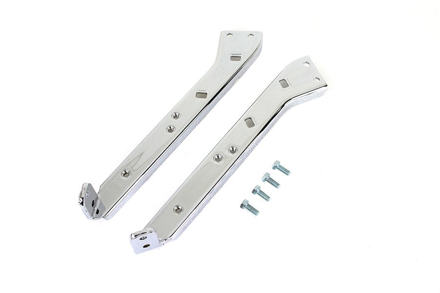 Chrome Saddlebag Guard Kit Reinforced Brackets 49-0532 Harley Touring 79-13