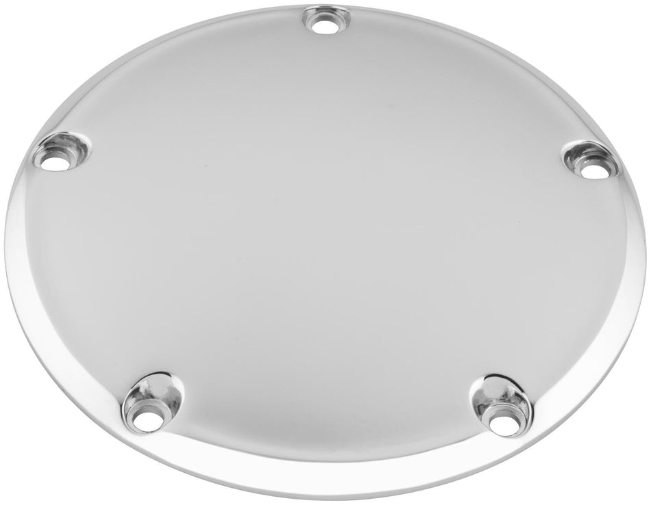 Bikers Choice Chrome Smooth 5 Hole Derby Domed Cover Harley Twin Cam 99-16