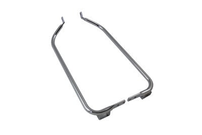 Chrome Lower Saddlebag Guard Set 46565-04 Harley Touring 05-08