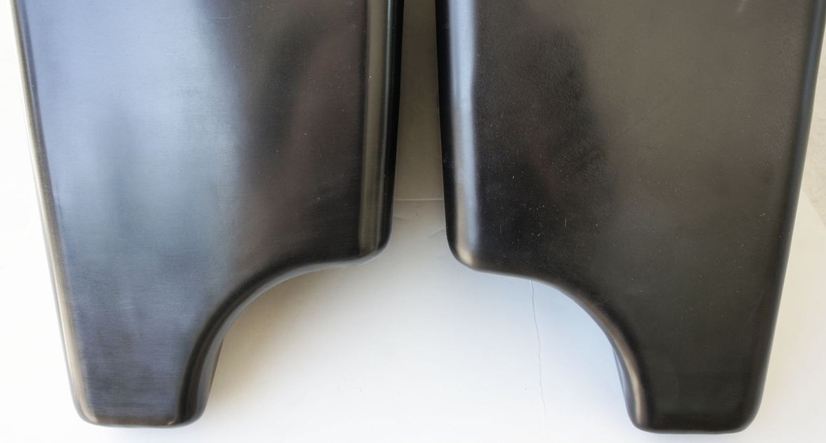 V-Twin 3" Stretched ABS Extended Dual Saddlebags CVO Style Bags Raw Harley 93-13