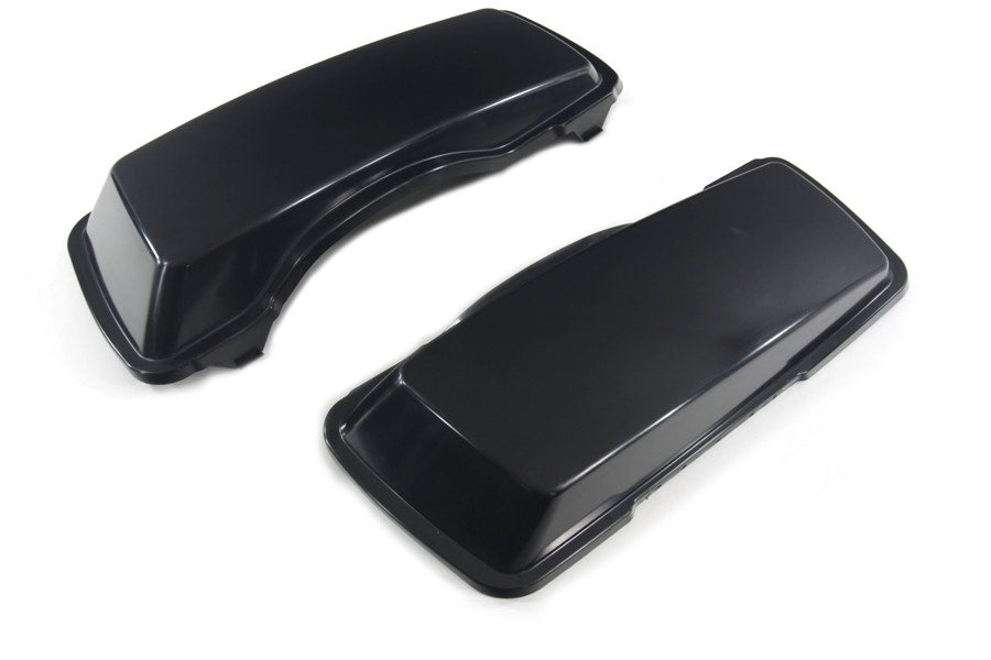 V-Twin 49-2730 Black ABS Pre-Drilled Saddlebag Lids Pair 93-13 Harley FLT FLHT