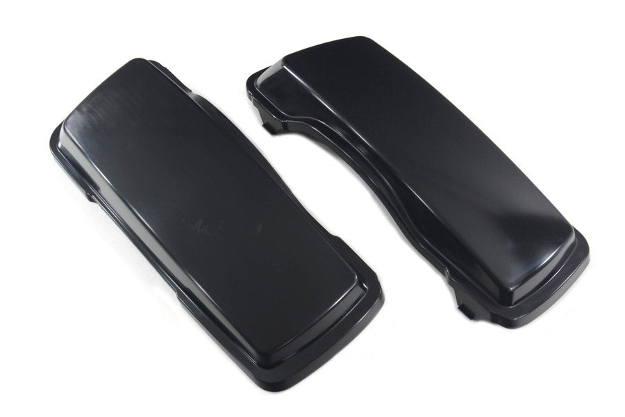 V-Twin 49-2730 Black ABS Pre-Drilled Saddlebag Lids Pair 93-13 Harley FLT FLHT