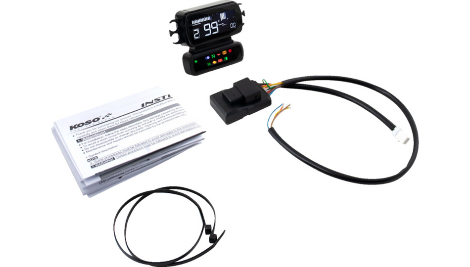 Koso D2 Multi-Function Meter for Harley 04-13 FLHR 04-10 FXST 04-11 FXD 04-13 XL