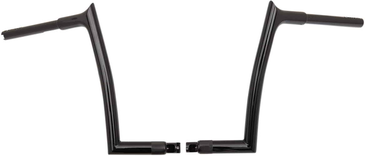 FBI Fat Baggers 1-1/4" EZ Pointed Top Handlebars for FLTR '15-'25 - Black / 16"